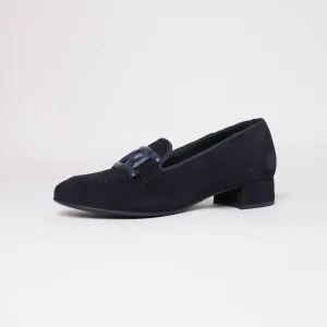 1405 Navy Suede Loafers