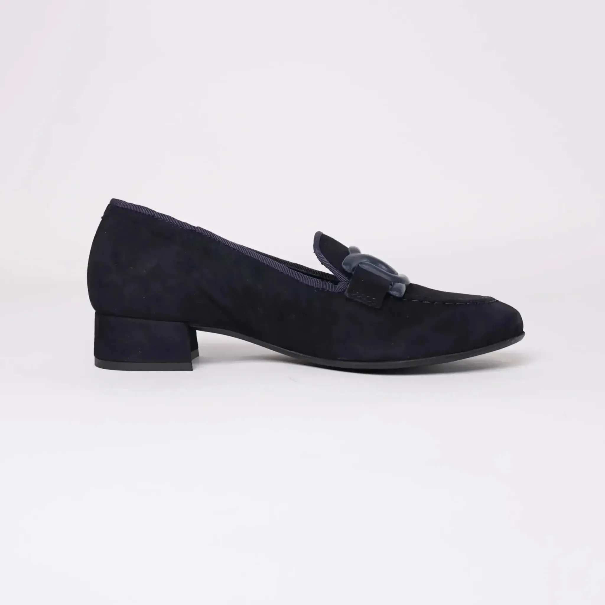 1405 Navy Suede Loafers