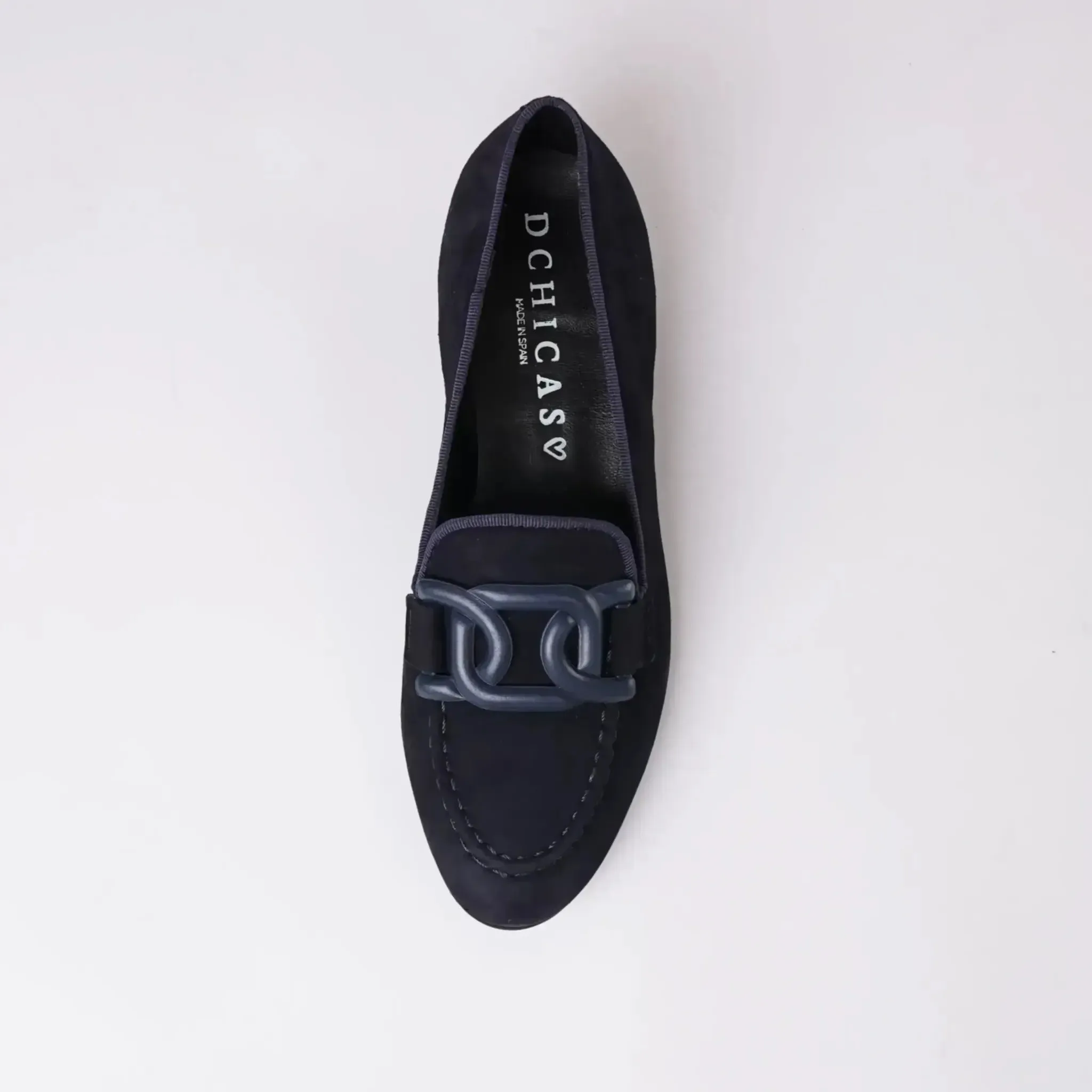 1405 Navy Suede Loafers