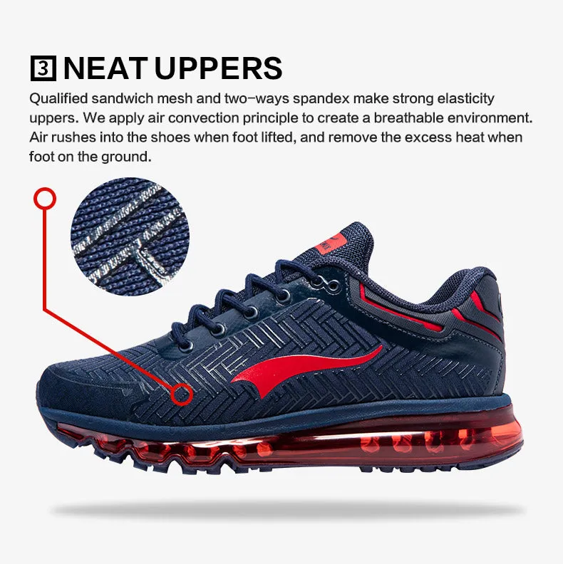 2017 ONEMIX  Running Shoes  lace-up Breathable Sport Sneakers air cushion trekking walking Athletic