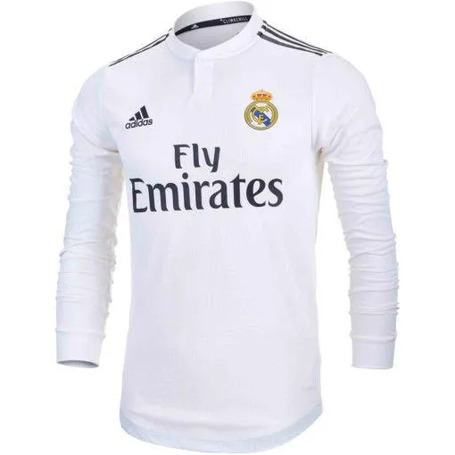 Adidas Men's Real Madrid 18/19 Authentic Home Ls Jersey