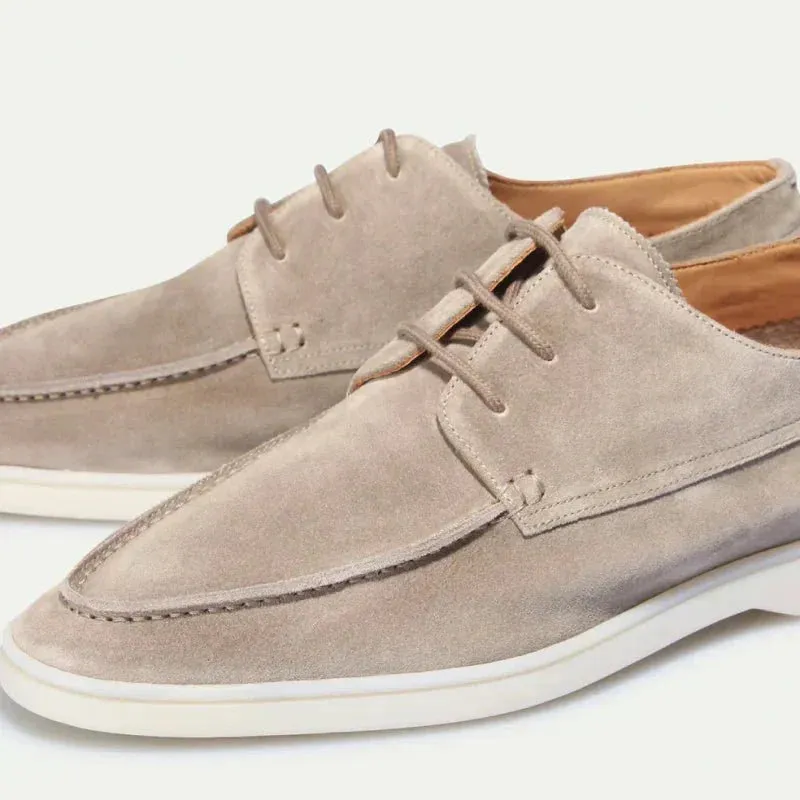 Aristo - Suede Lace-Up Loafers