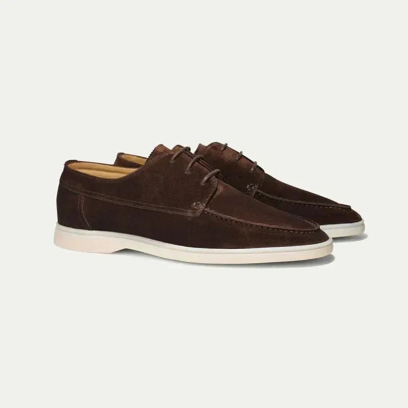 Aristo - Suede Lace-Up Loafers