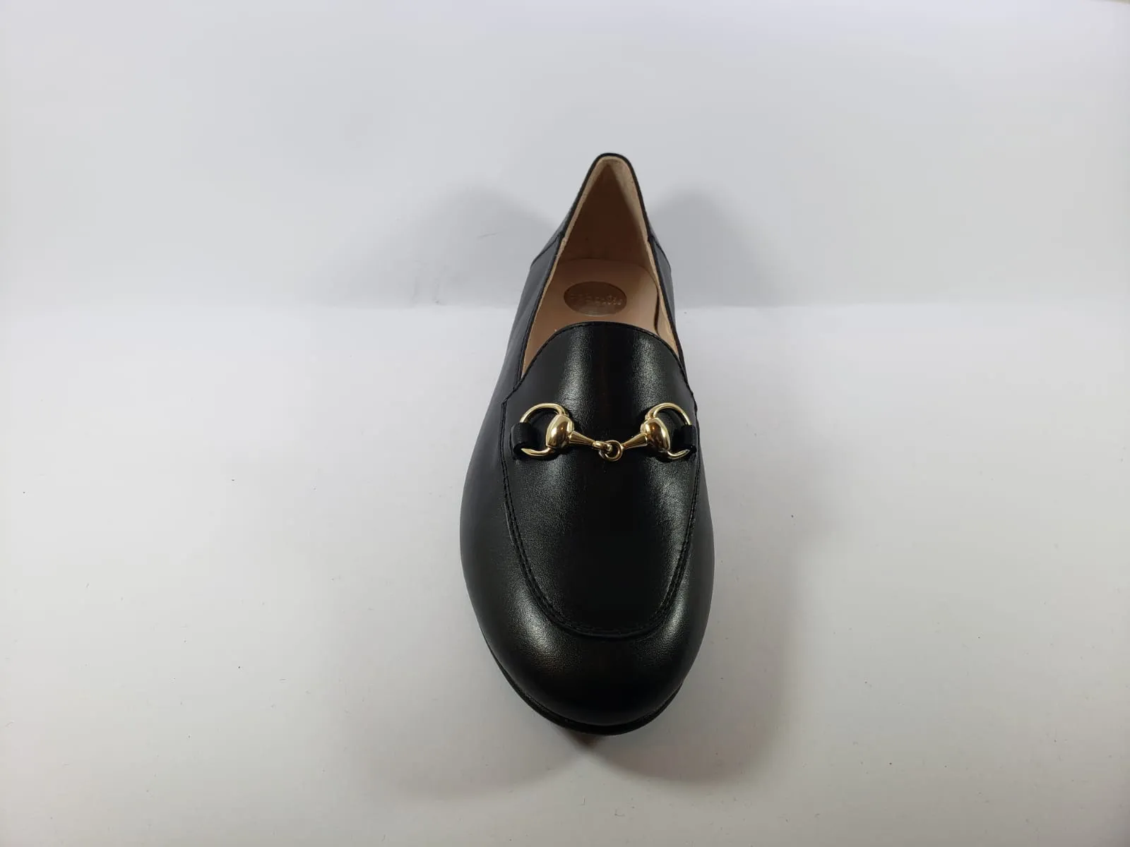 Beberlis Black Buckle Slip On Loafers