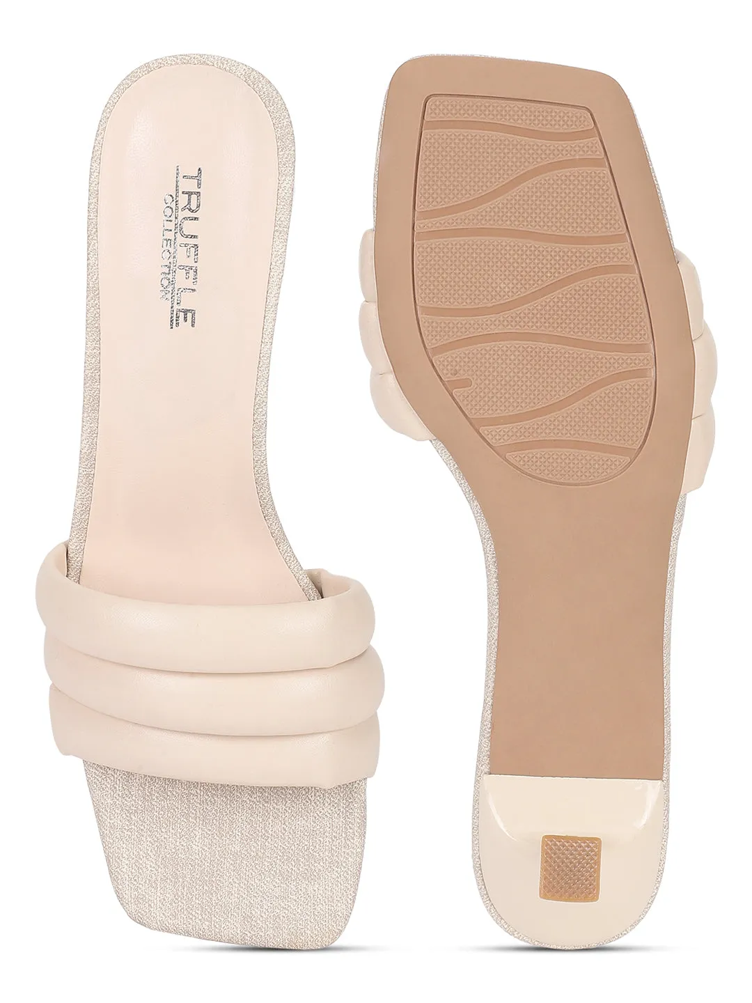 Beige PU Stiletto Stylish Sandals (TC-RS3584-BEIG)