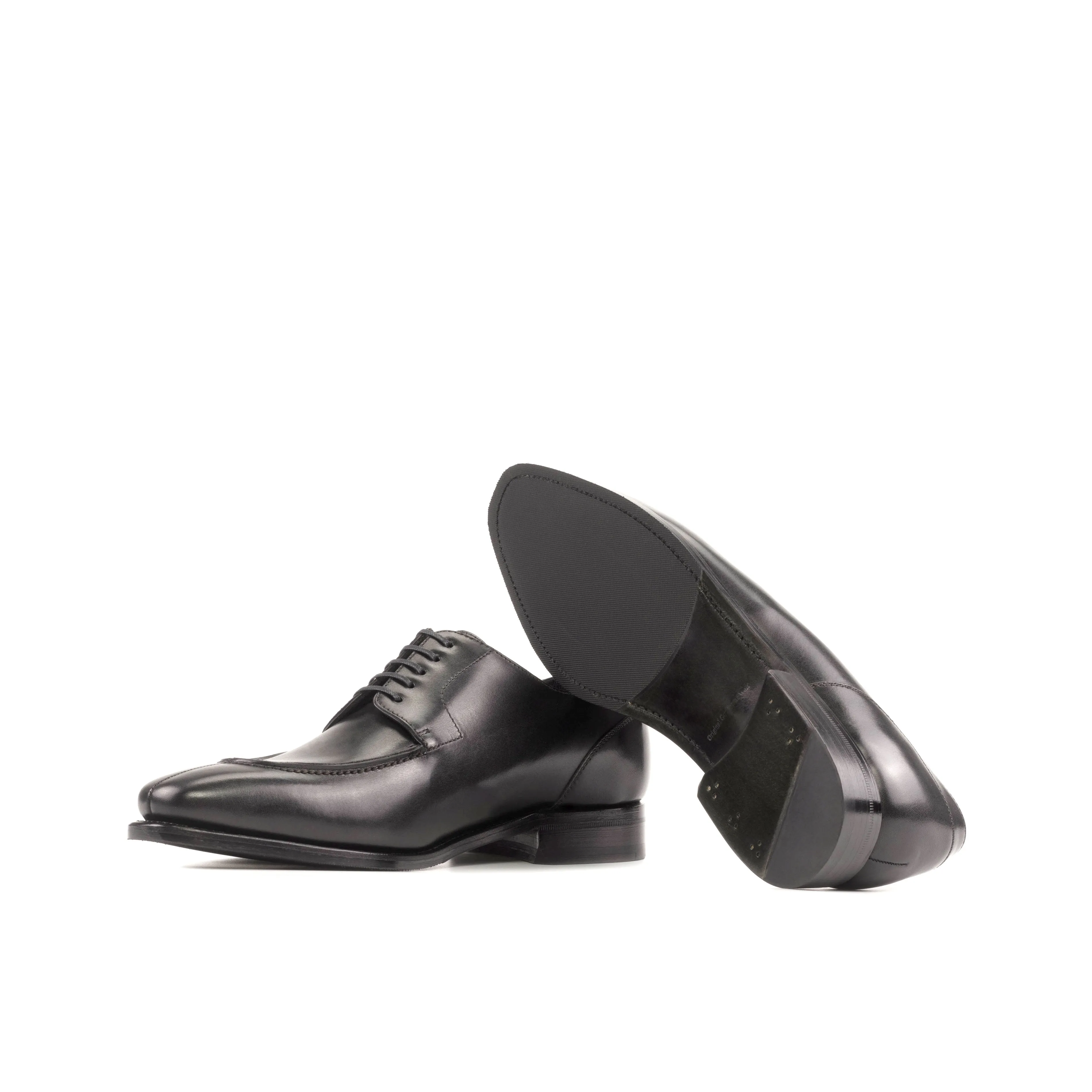 Black Split Toe Derby Shoes