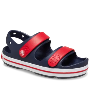 Boys Crocband Cruiser Sandals in Navy & Varsity Red