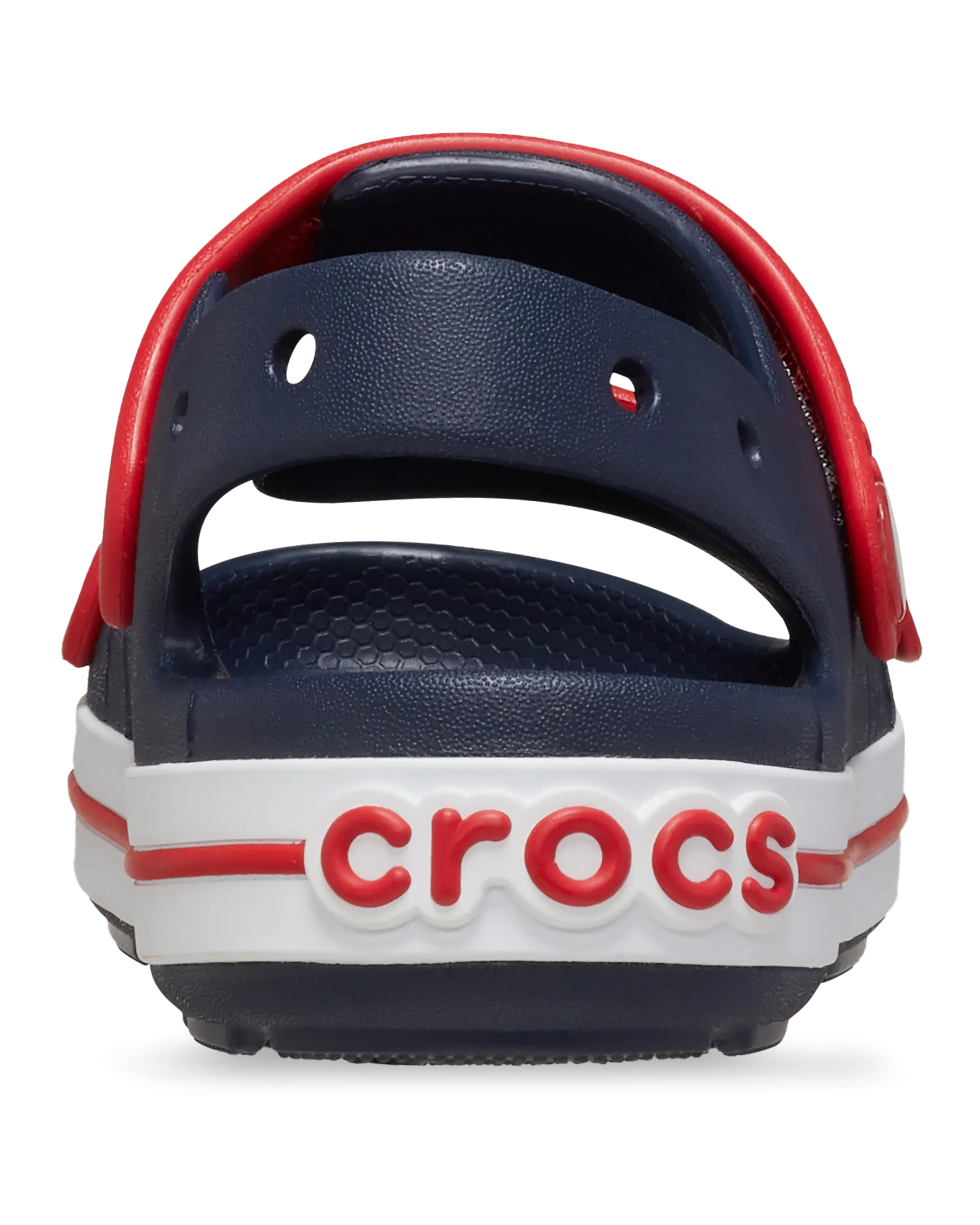 Boys Crocband Cruiser Sandals in Navy & Varsity Red