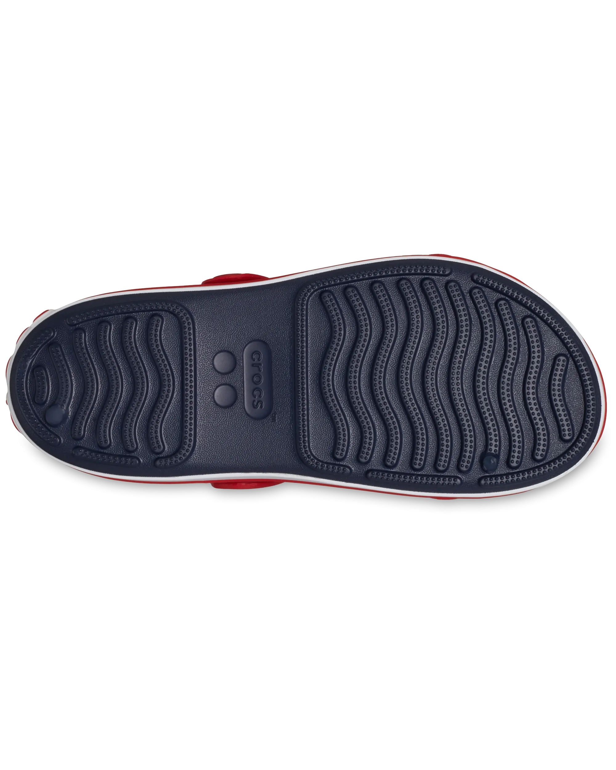 Boys Crocband Cruiser Sandals in Navy & Varsity Red