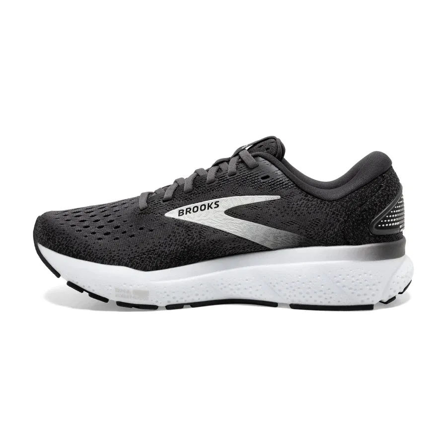 Brooks Men's Ghost 16 Running Shoe - Black/Grey/White