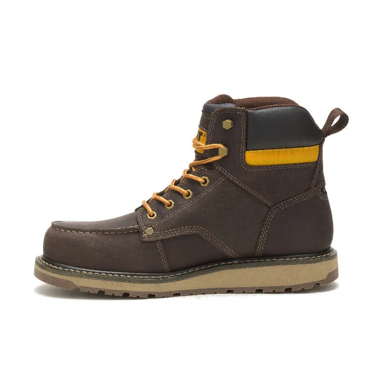 Calibrate Steel-Toe Work Boot Dark Brown