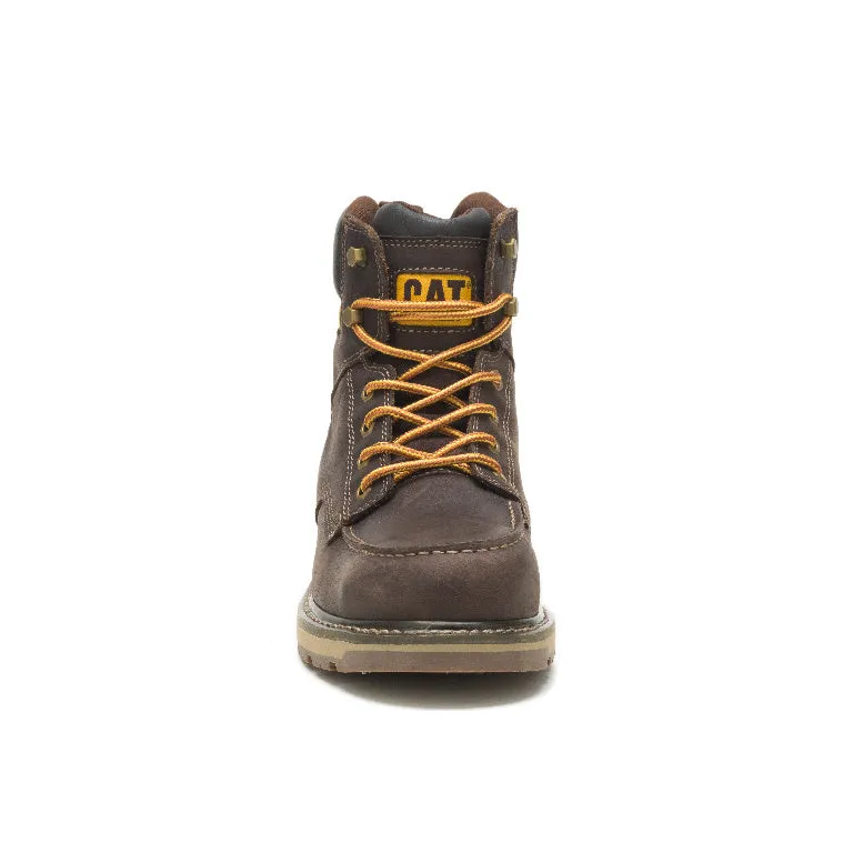 Calibrate Steel-Toe Work Boot Dark Brown