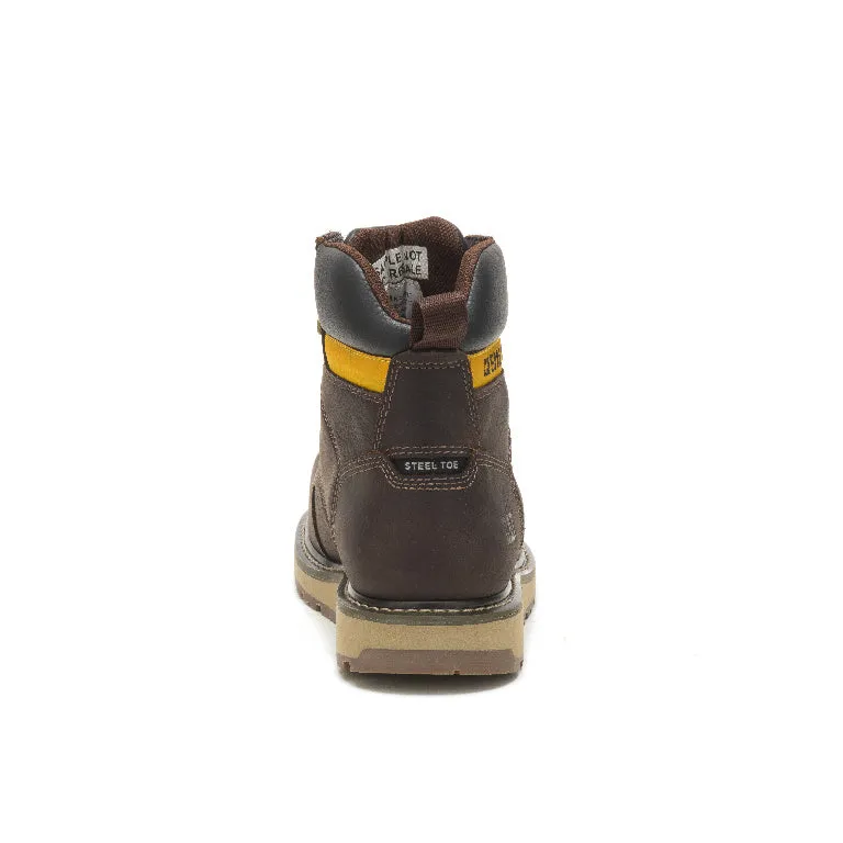 Calibrate Steel-Toe Work Boot Dark Brown