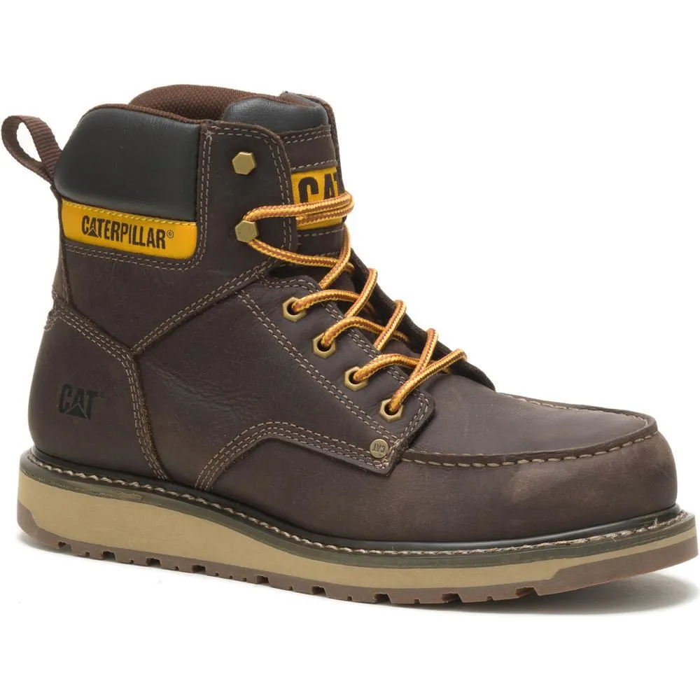 Calibrate Steel-Toe Work Boot Dark Brown