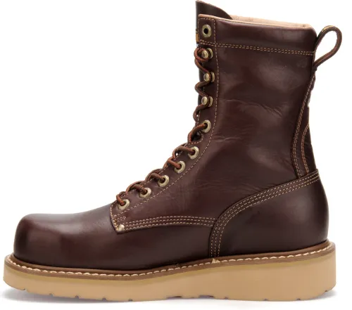 Carolina Men's 8" AMP Hi Broad Toe Wedge Work Boots - Dark Oak  CA8049