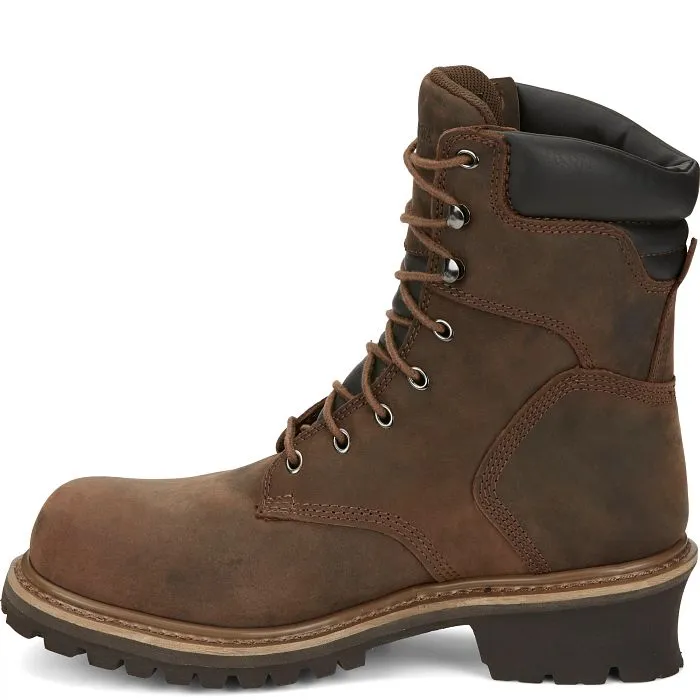 Chippewa Men's Hador 8" Steel Toe WP 400G Ins Logger Work Boot - 55025