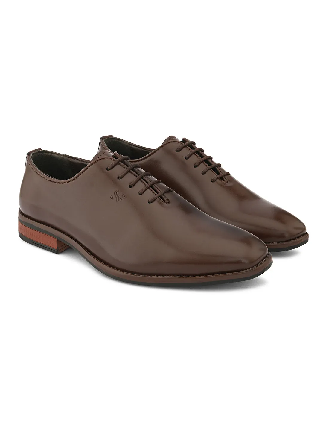 Clan Brown Derby Shoes