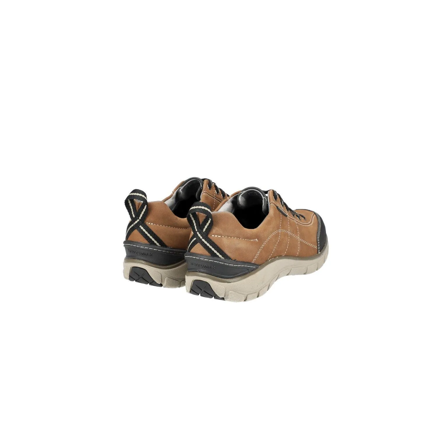 Clarks Wavewalk Trek Low-Top Sneakers Nubuck Leather Brown Colour For Women