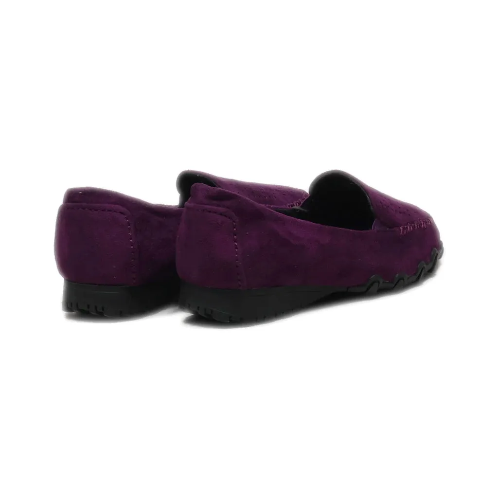 Comfortview Loafers Suede Purple Colour For Women