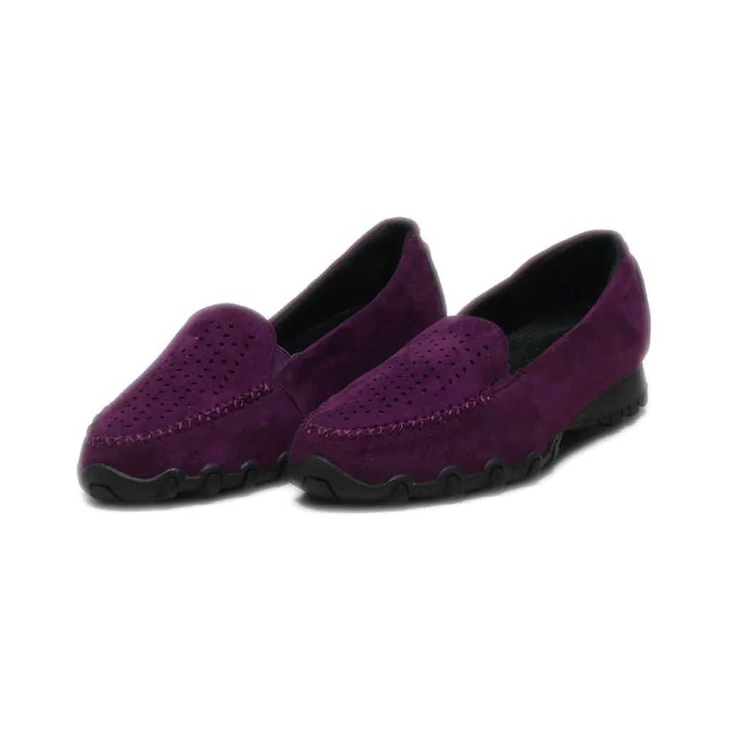 Comfortview Loafers Suede Purple Colour For Women