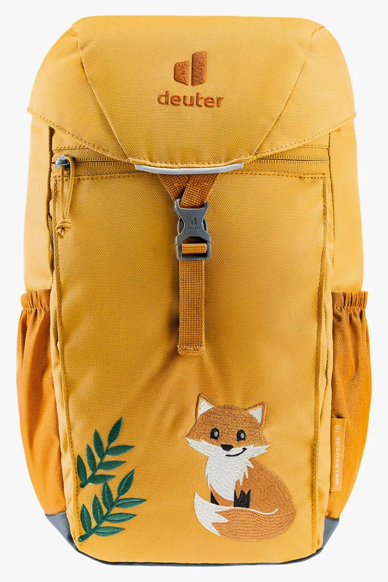 DEUTER Kinder-Rucksack <br> Waldfuchs 10L<br> bequem & leicht<br> mit Brustgurt, herausnehmbarem Sitzkissen und Regenhülle<br> ab ca. 3.5 Jahren 24-30cm Rückenlänge