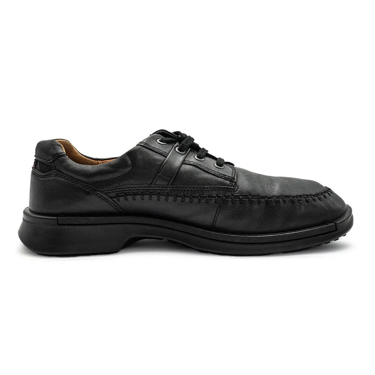 Ecco Formal Lace Ups Leather Black Colour For Men