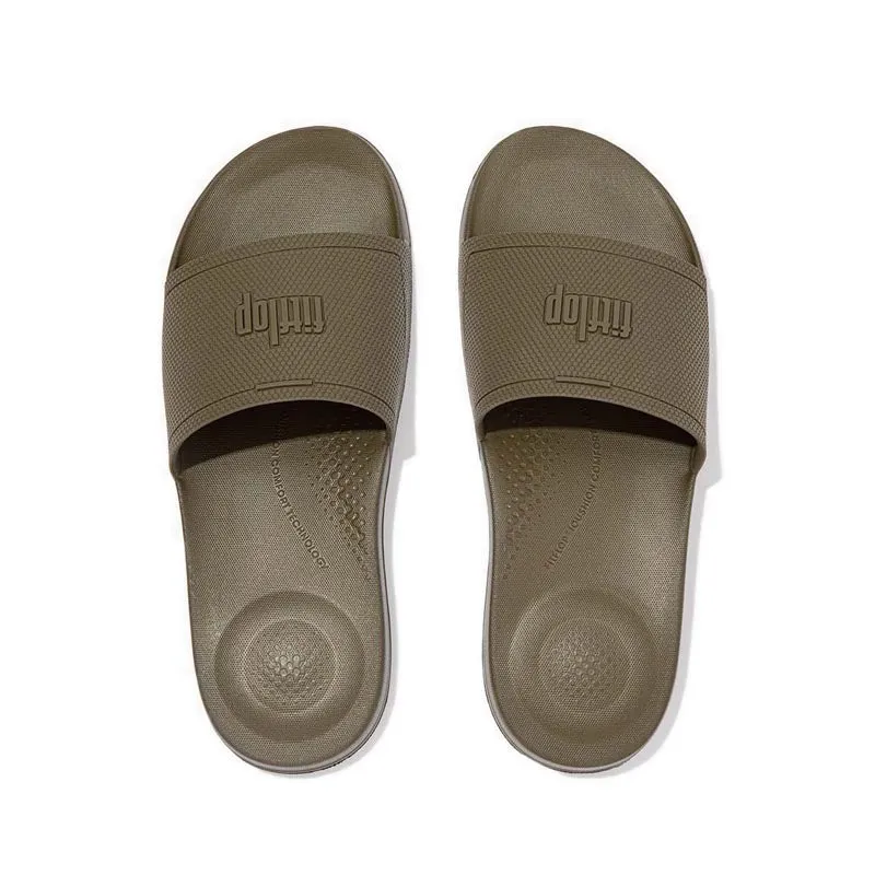 Fitflop Iqushion Men's Pool Slides - Mossy