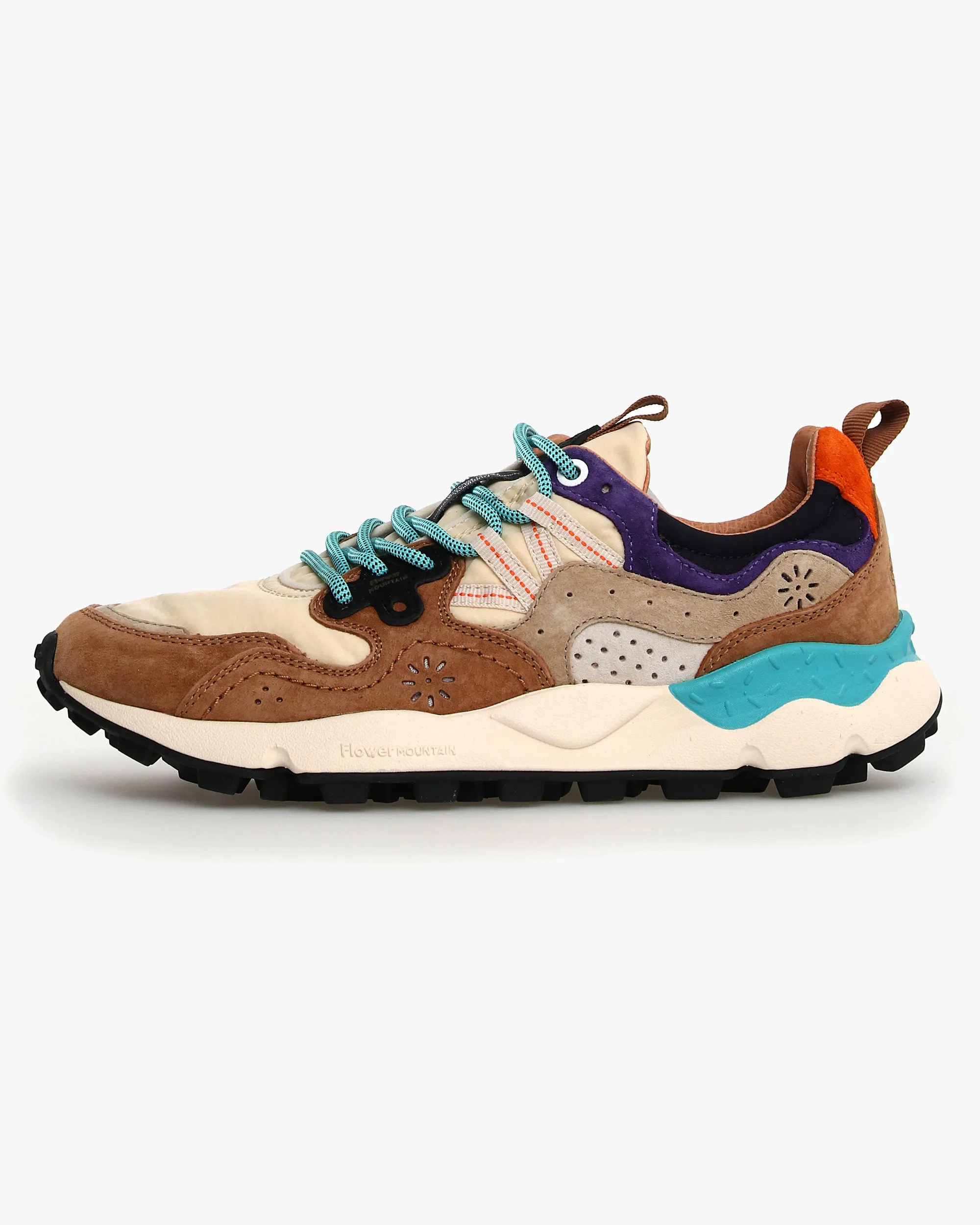 Flower Mountain Yamano 3 Suede & Nylon - Light Brown / Beige / Violet