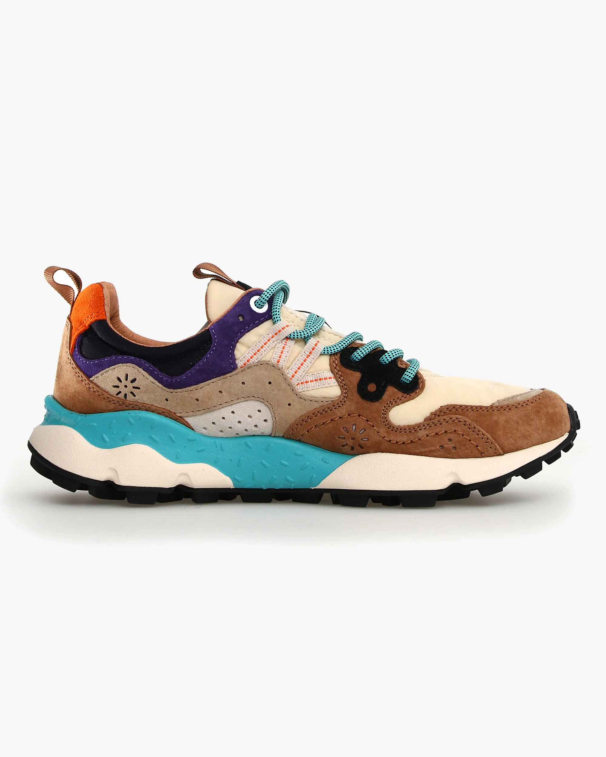 Flower Mountain Yamano 3 Suede & Nylon - Light Brown / Beige / Violet