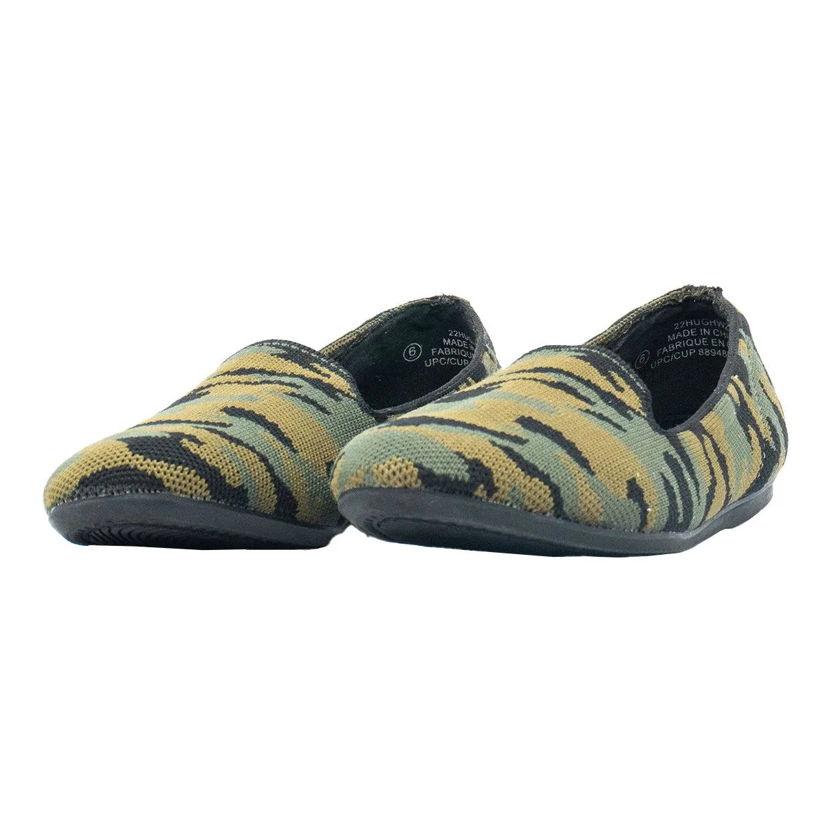 George Hugh Loafers Knit Fabric Green Colour For Women