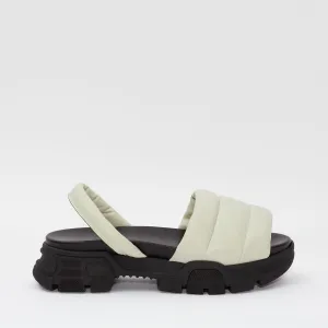 GOYA Ecru Quilted Sporty Sandal