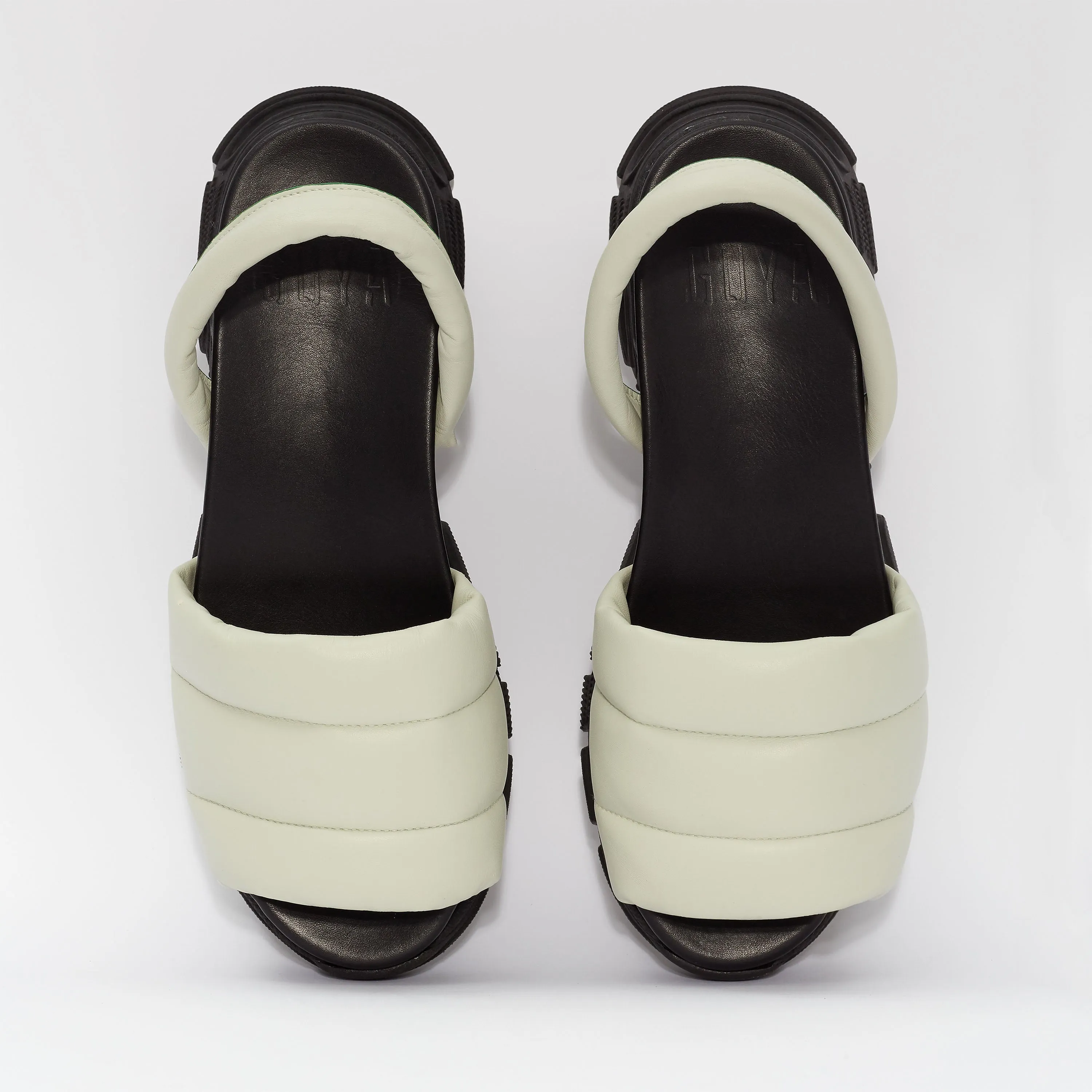 GOYA Ecru Quilted Sporty Sandal