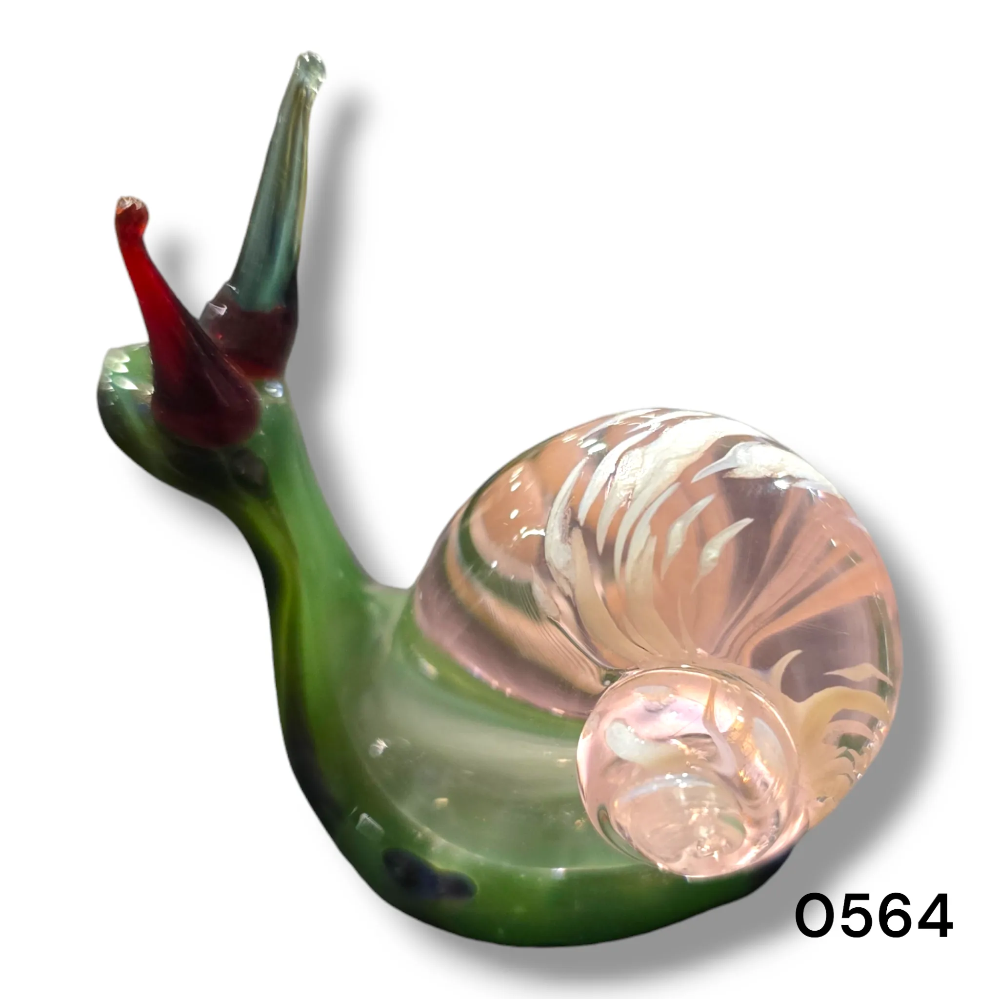 Handmade Glass Snail Figurine – Ready to Ship