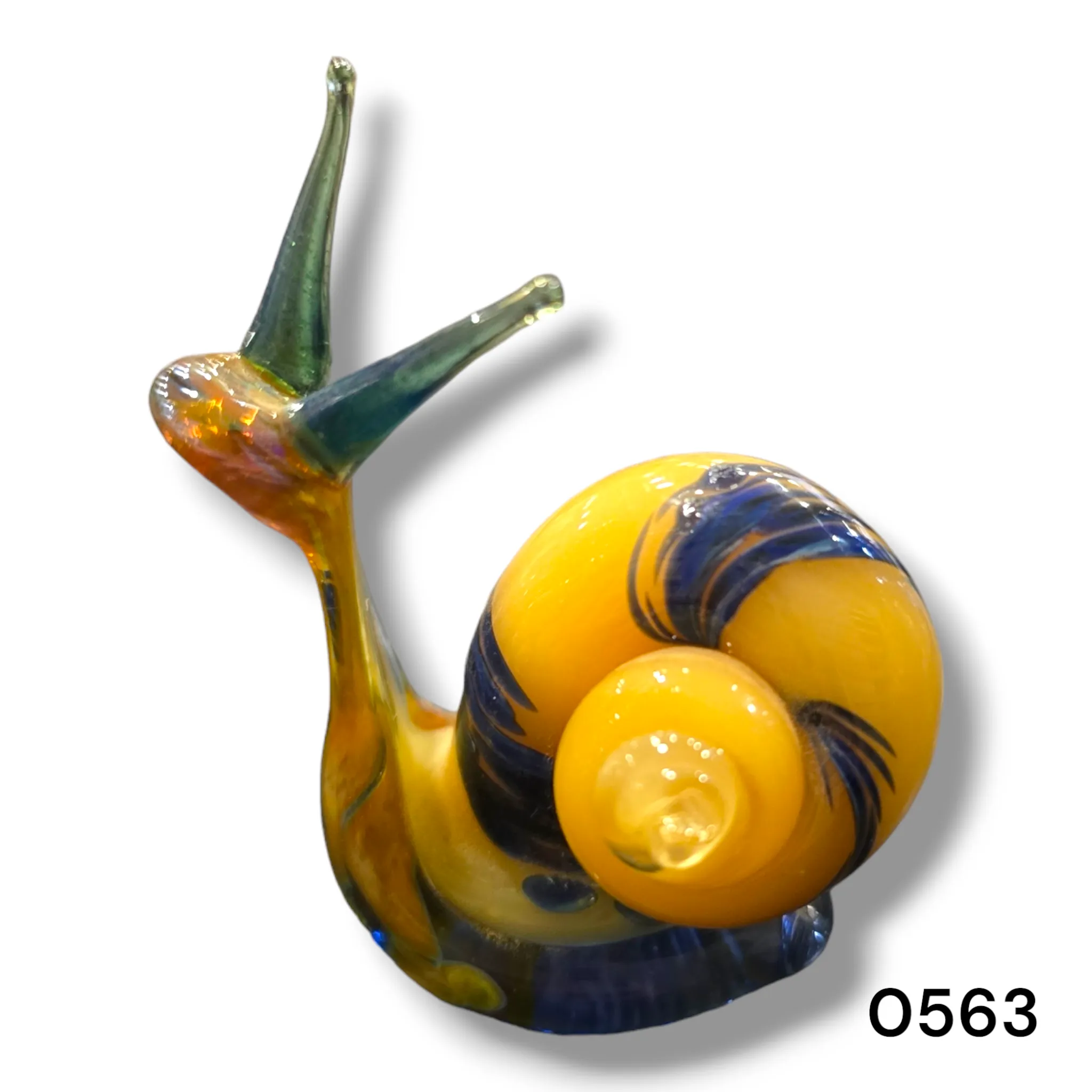 Handmade Glass Snail Figurine – Ready to Ship