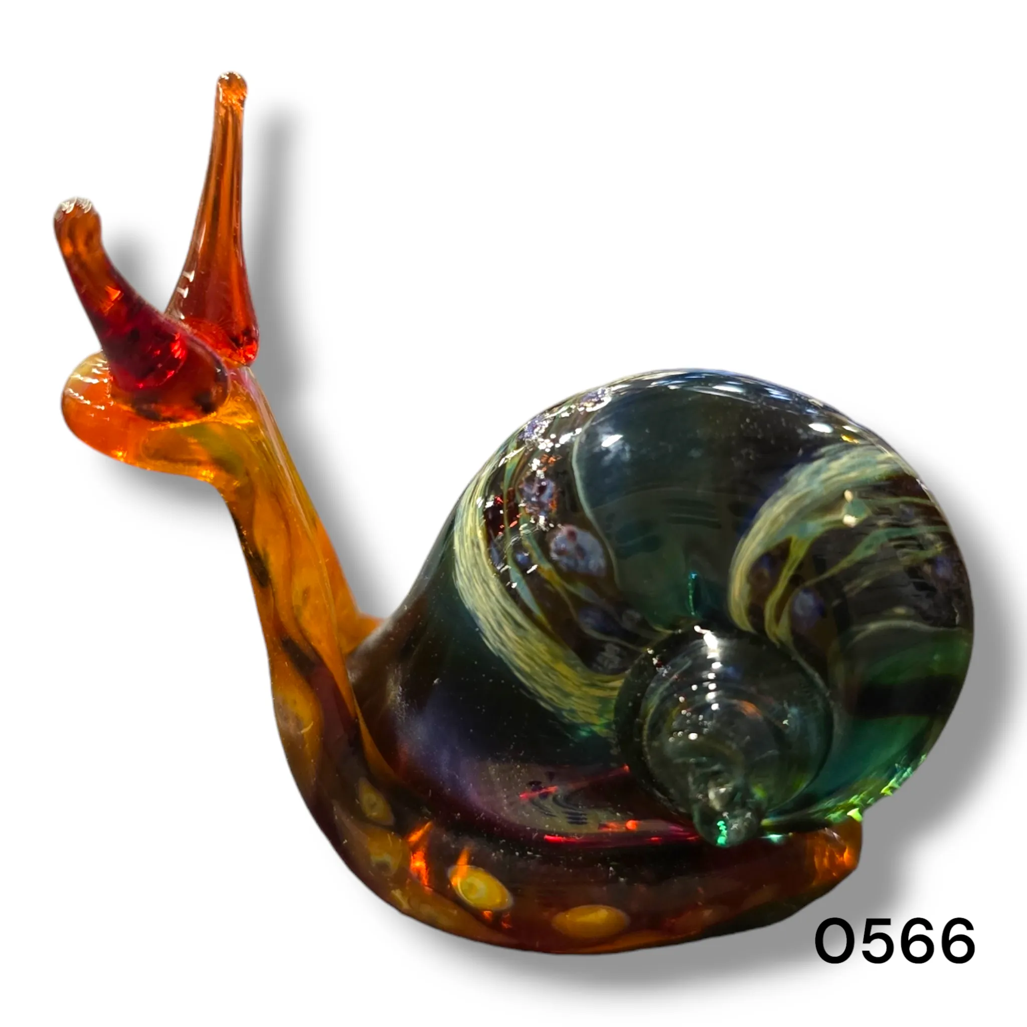 Handmade Glass Snail Figurine – Ready to Ship