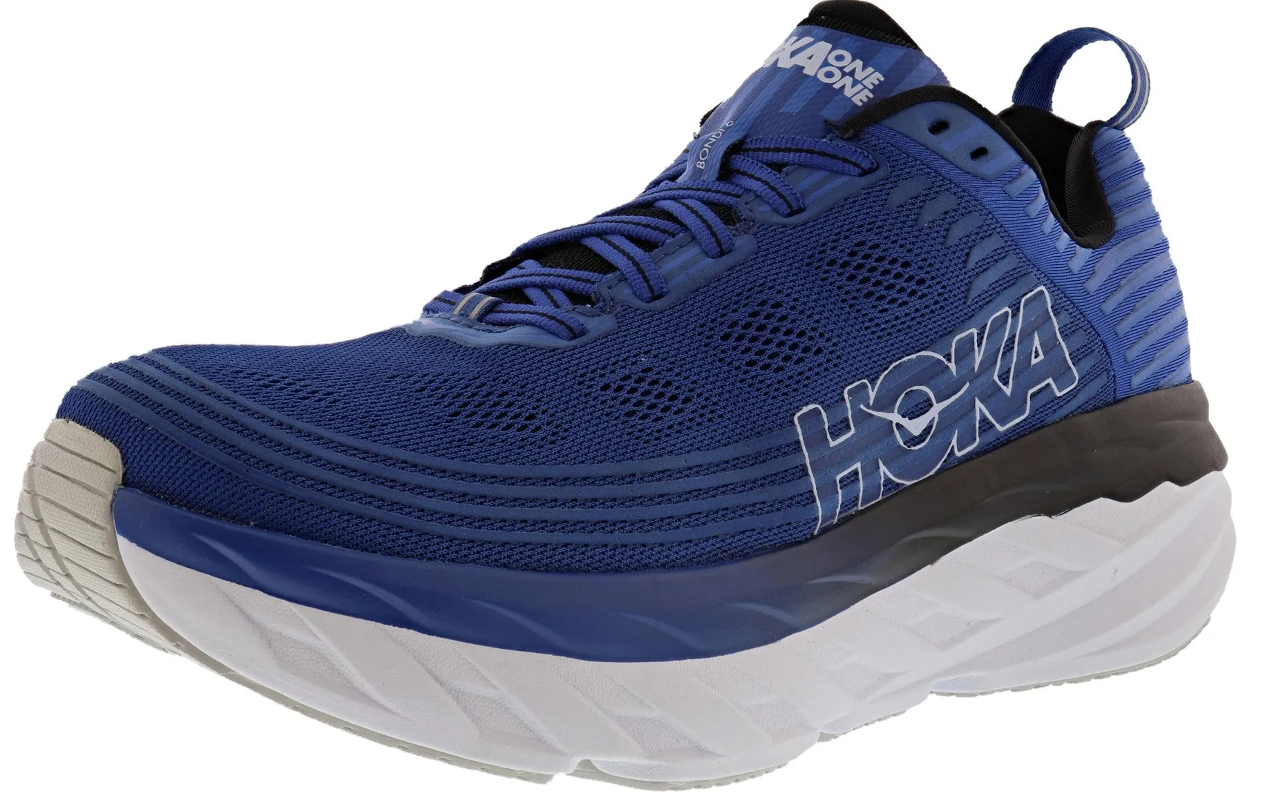 Hoka Men Ultra Marathon Cushioned Running Shoes Bondi 6