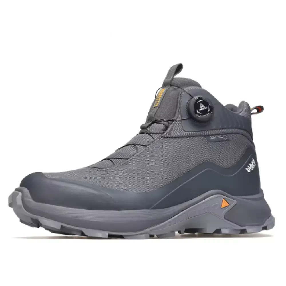 Humtto Men Waterproof Best Hiking Shoes 240775A-2 Grey Boa Shoes