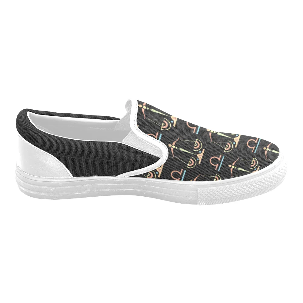 Kid's Libra Zodiac Print Canvas Slip-on Shoes