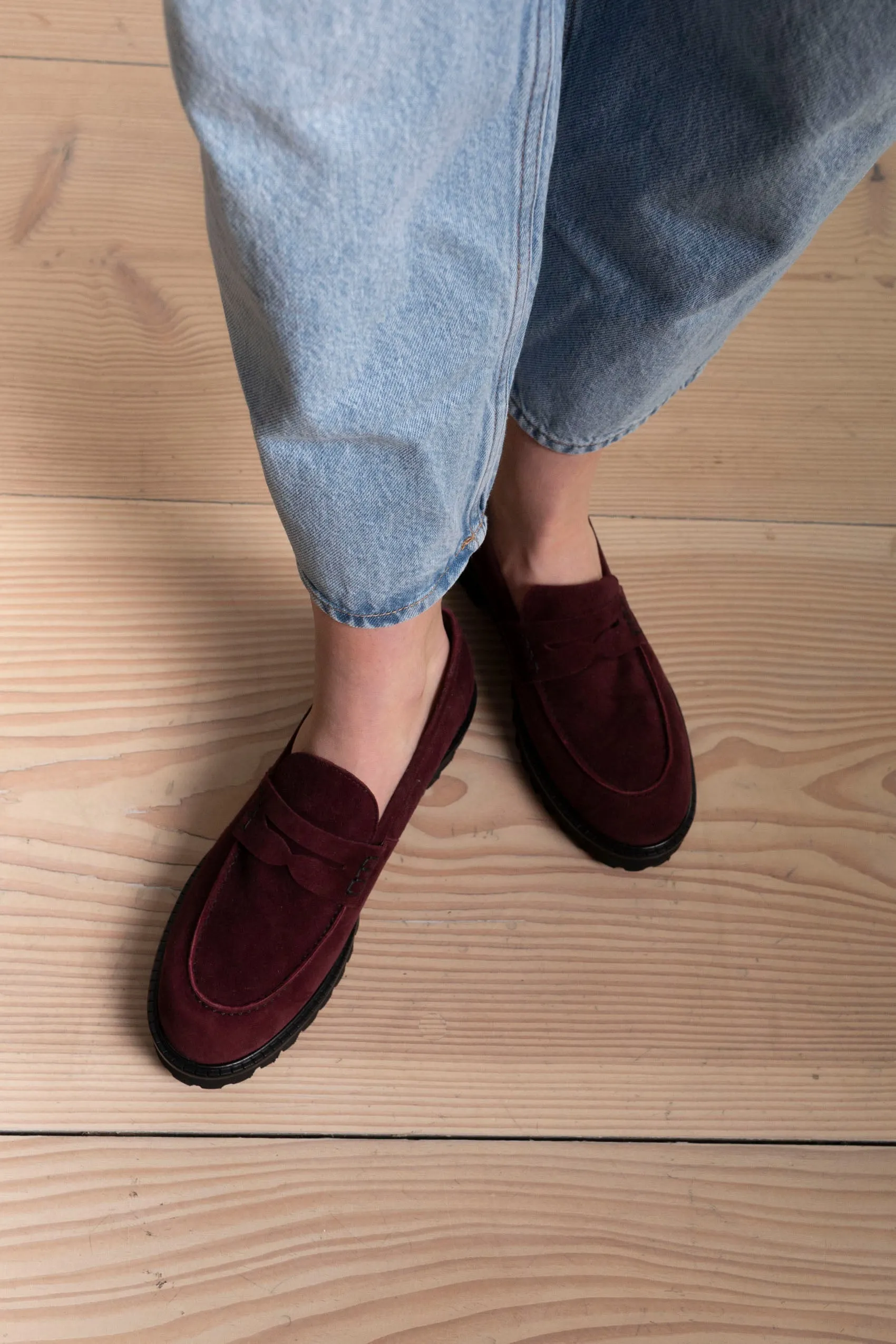 Linda Suede Loafers