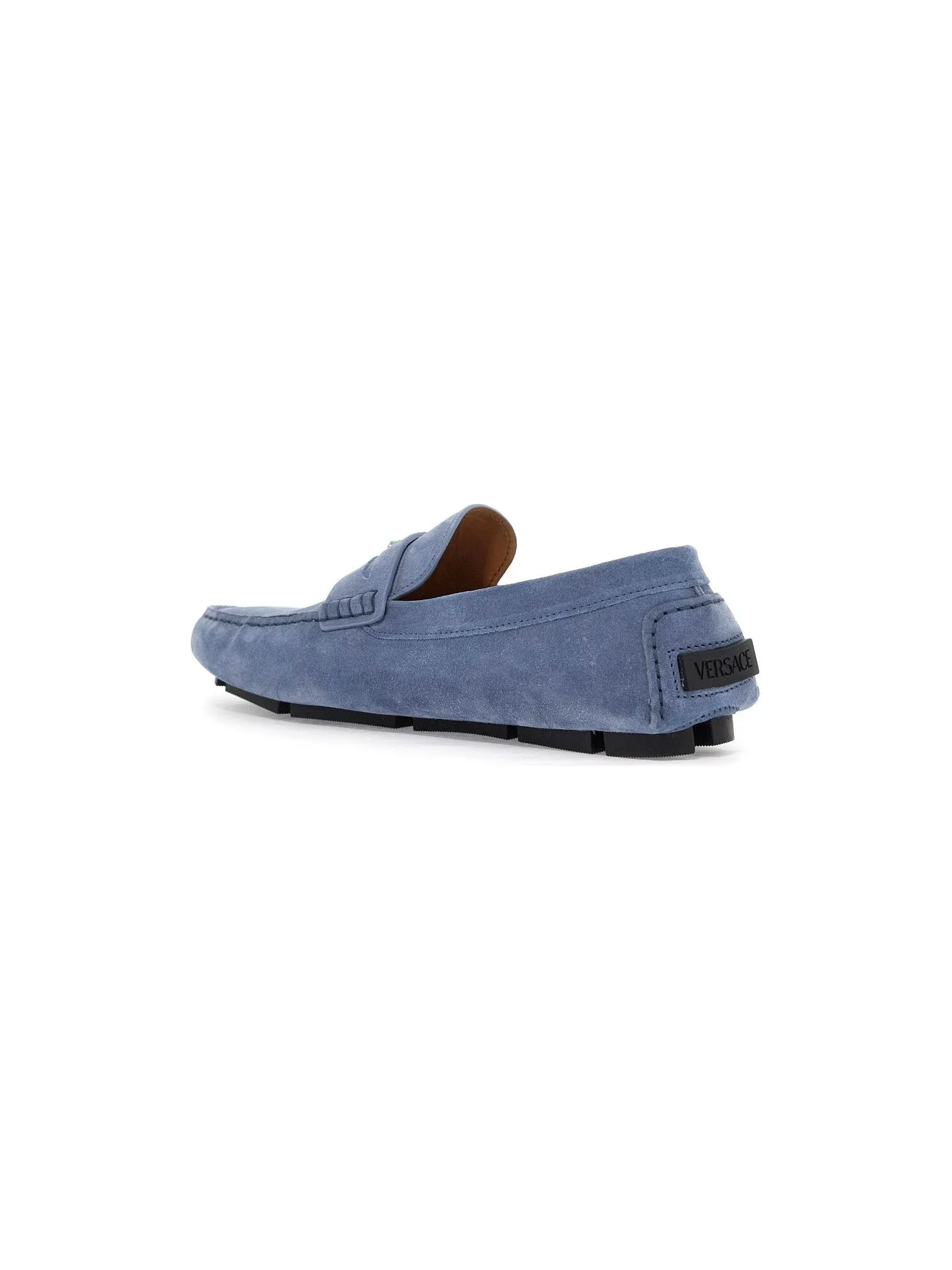 Medusa Suede Loafers