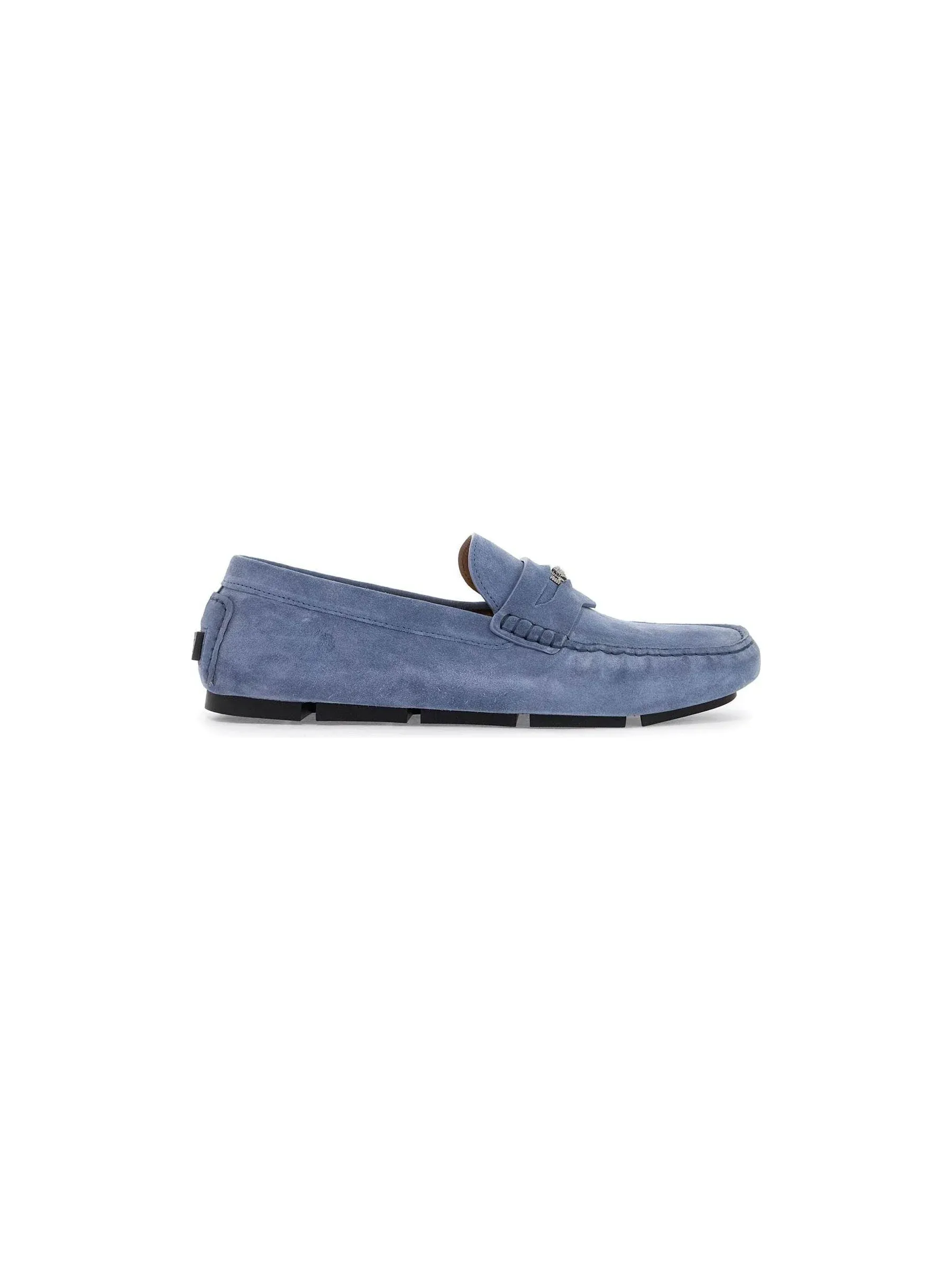 Medusa Suede Loafers