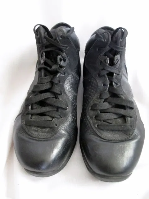 Mens NIKE AIR MAX LEBRON 8 VIII Hi Top Leather Boots BLACK 9.5 Basketball Sneaker