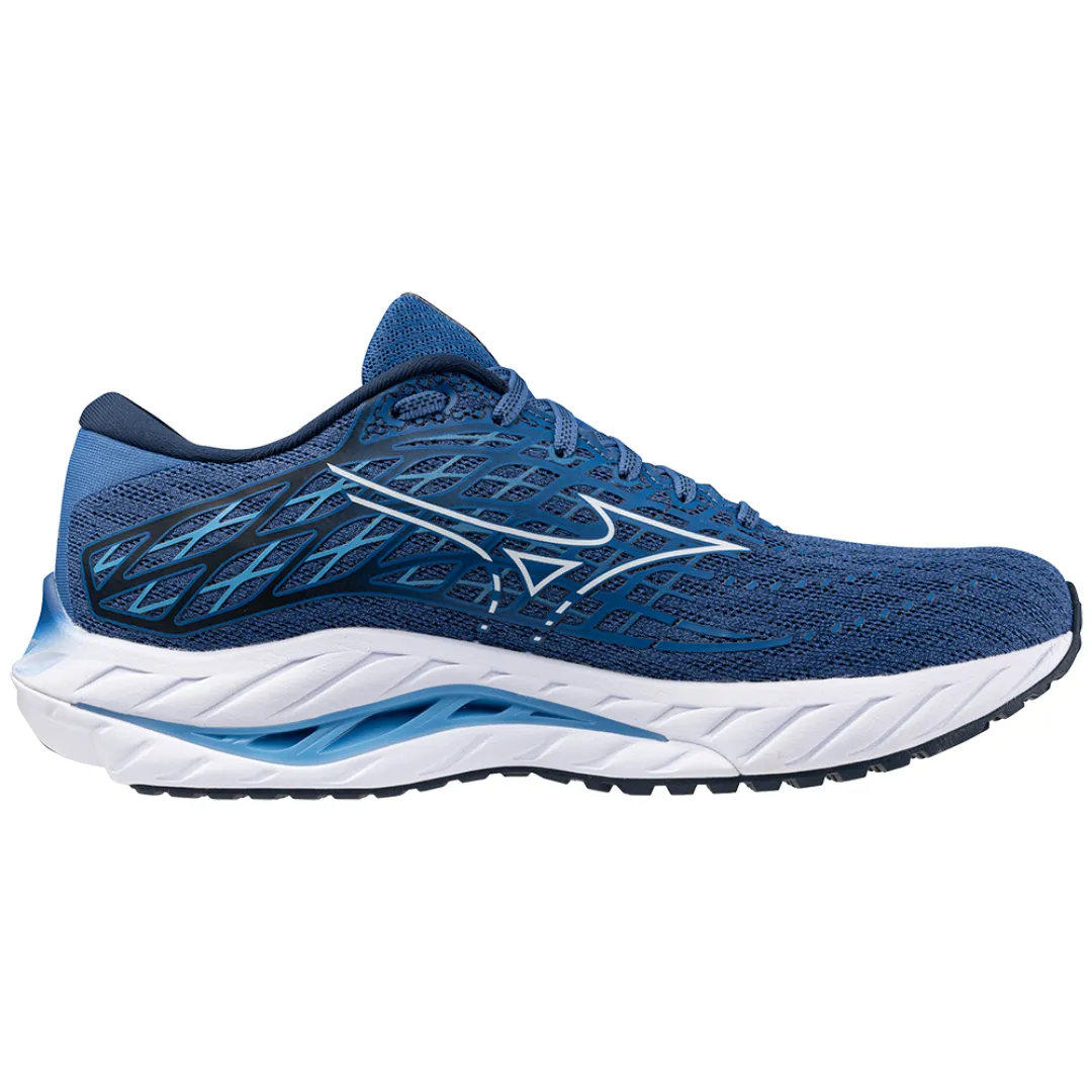 Mizuno Men's Wave Inspire 20 2E - Federal Blue/White/Alaskan Blue