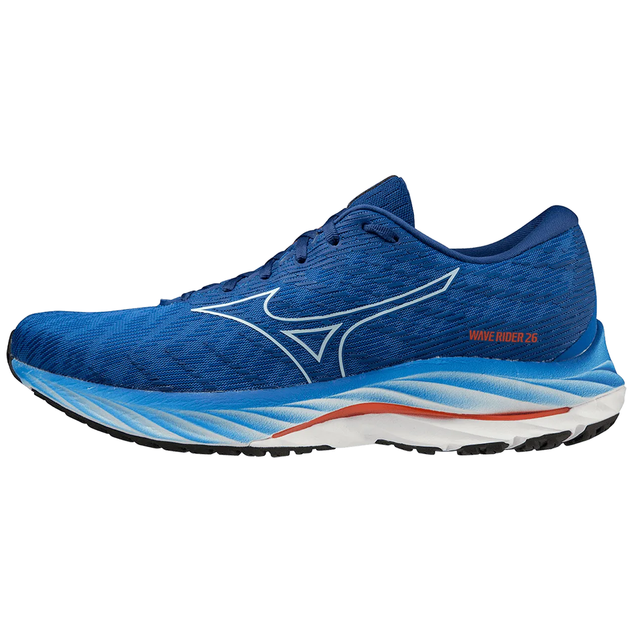 Mizuno Wave Rider 26 (Mens) - SSonic/IceWater/ChTomato