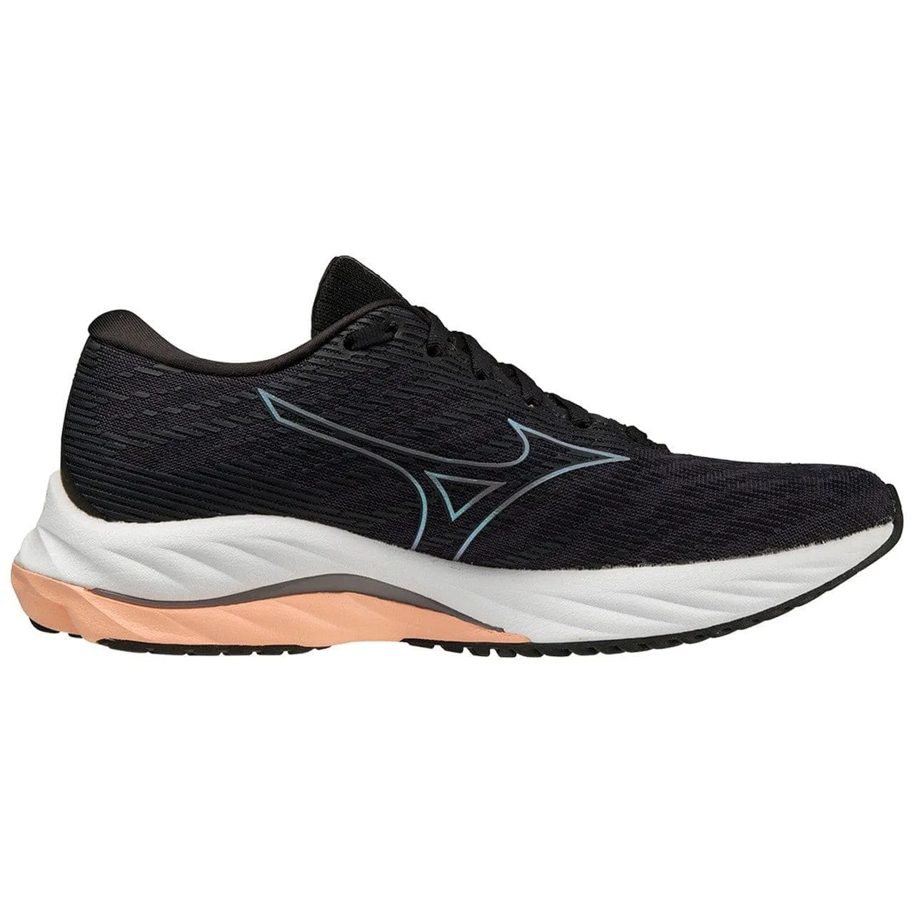 Mizuno Wave Rider 26 Wide (Womens) - OGray/Quicksilver/Salmon