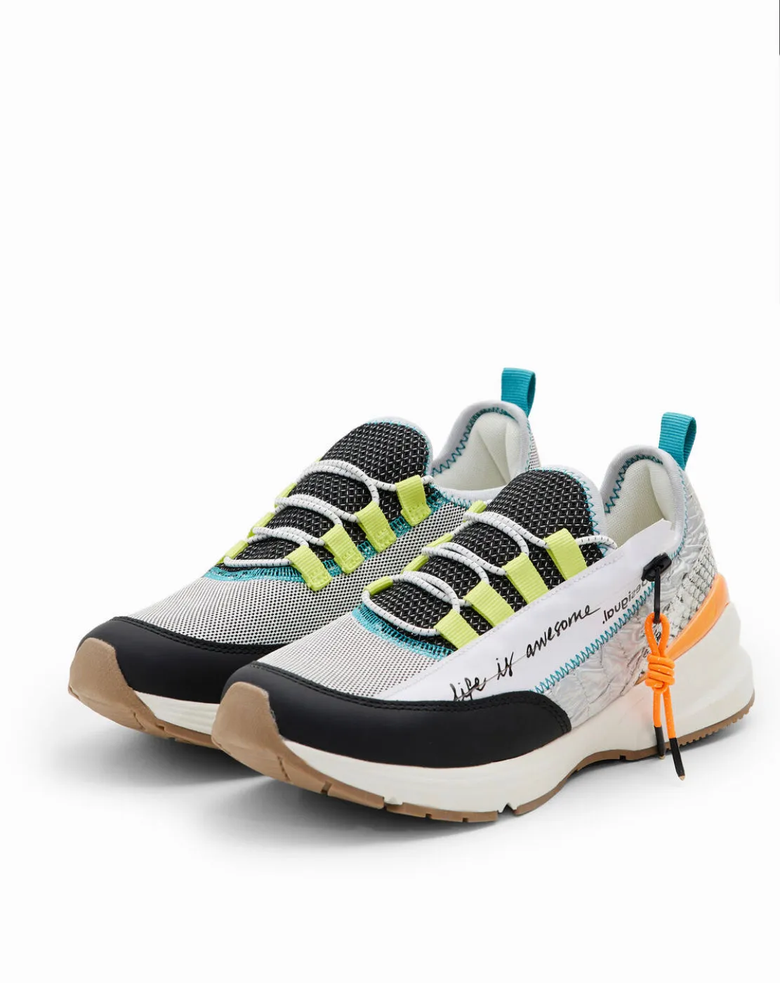 Moon Zipper Snake chunky Running Sneaker