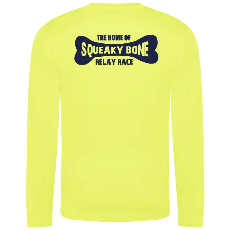 Olney Runners Ladies Long Sleeve Teachnical Training T-Shirt - Electric yellow