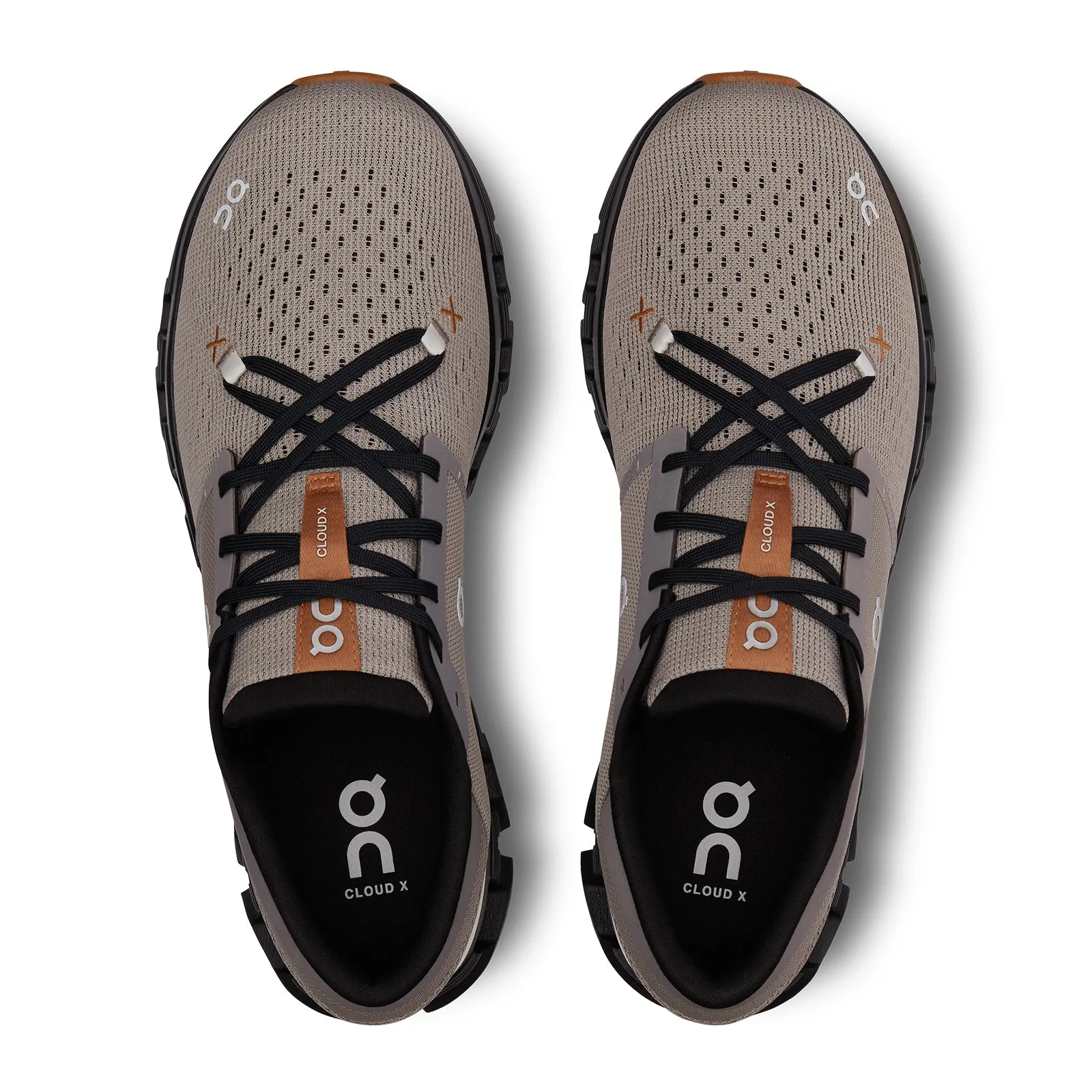 On Running Cloud X 4 Running Shoe (Men) - Fog/Black