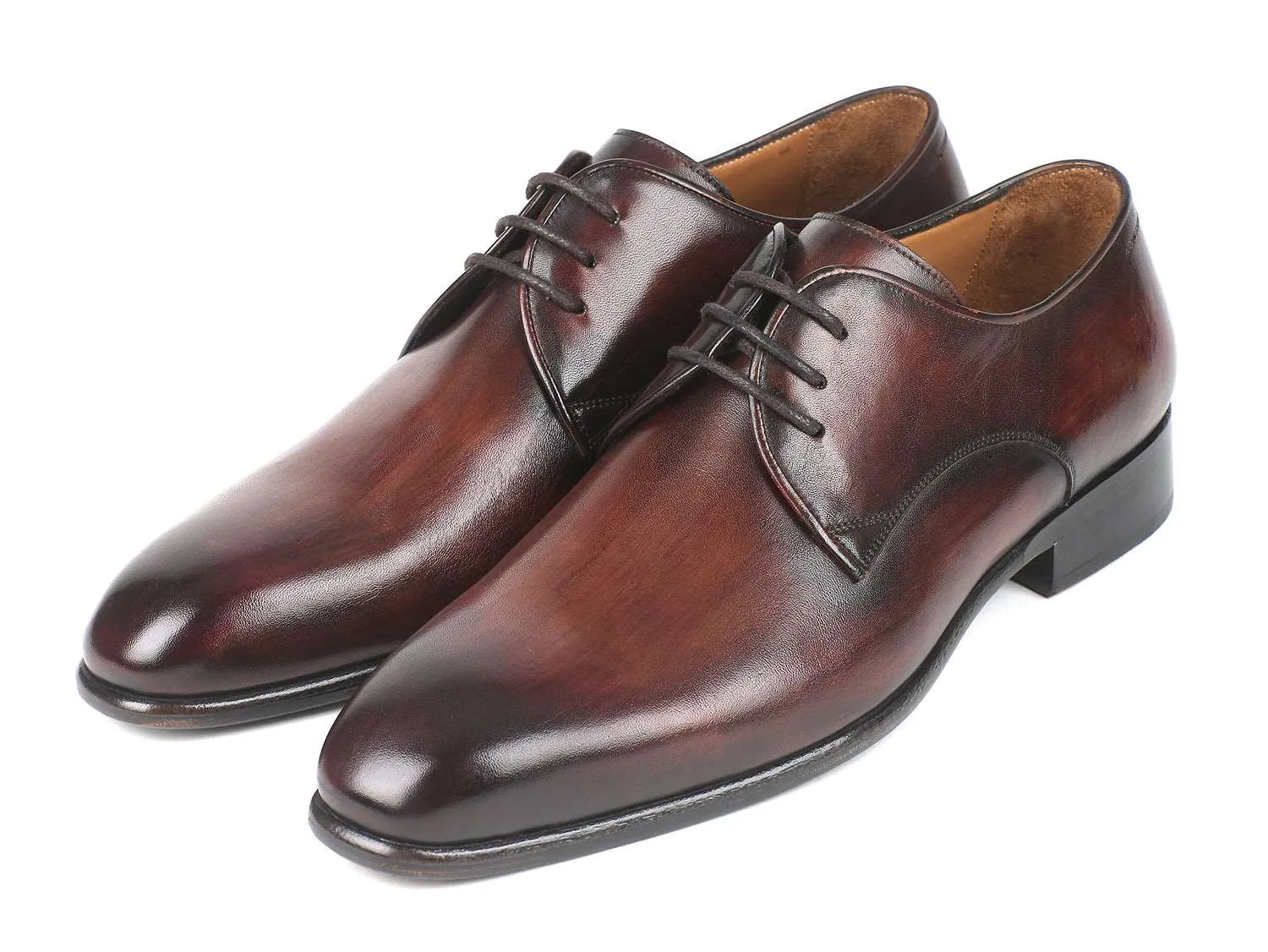 Paul Parkman Antique Brown Derby Shoes