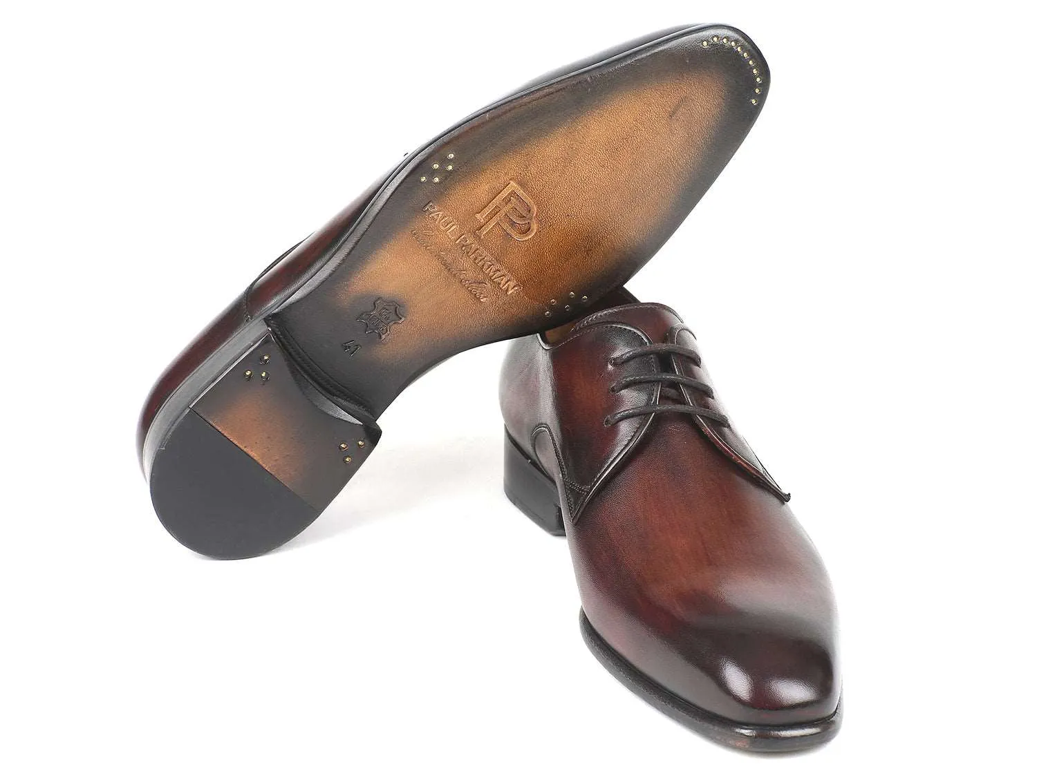 Paul Parkman Antique Brown Derby Shoes